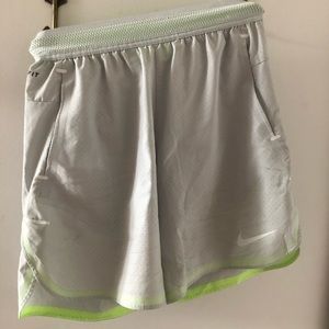 Nike White training/running shorts